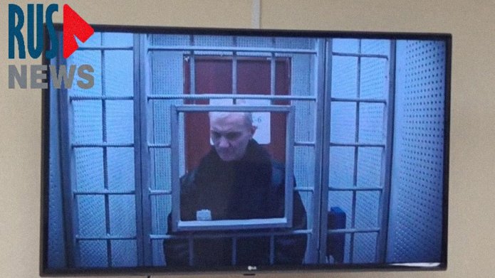 Alexey Moskalev by videoconferencing during the pronouncement of the verdict by the First court of cassation in Saratov (Lower Volga region) on December 6, 2023 / Screenshot: RusNews